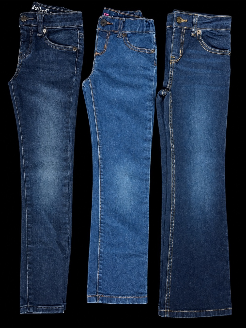 Girls’ Size 6 Jeans Lot – 6-Piece Bundle – Cat & Jack, Arizona Jean Co. & More